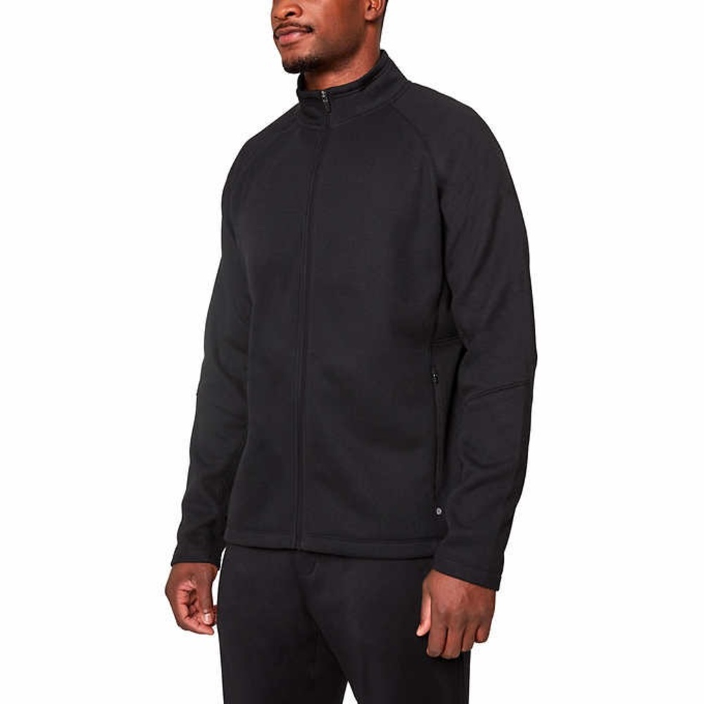 Mondetta Men’s Full Zip Waffle Jacket navy blue size XXL Two zipper pockets NWT